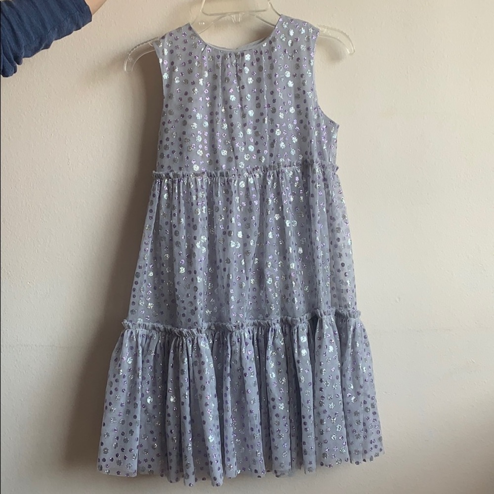 Crewcuts grey glittery dress